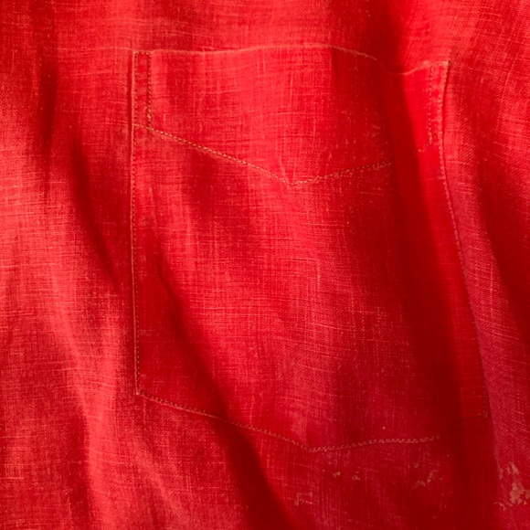 Neiman Marcus Italian fine 100% Linen fabric, button cuffs and collar - Picture 4 of 9